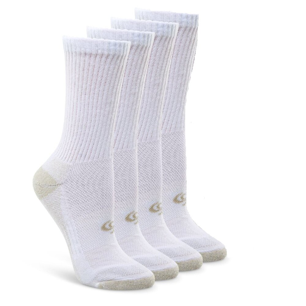 Copper Sole Women's 4 Pairs Pack Sport Crew Sock 🇨🇦